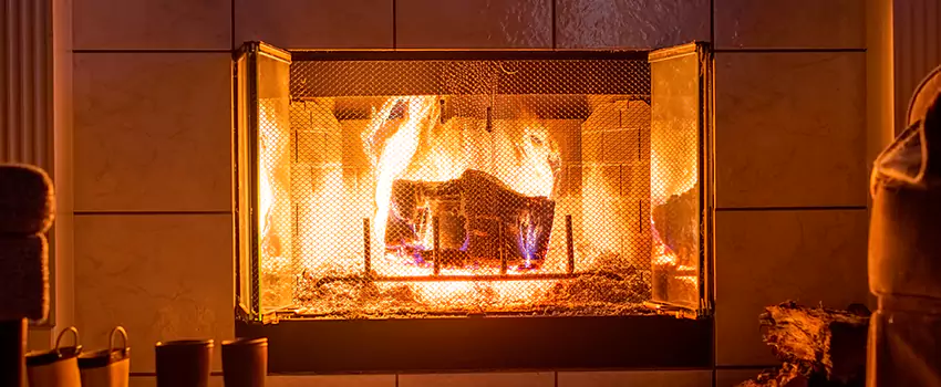 Mendota Hearth Landscape Fireplace Installation in Kingston, New York