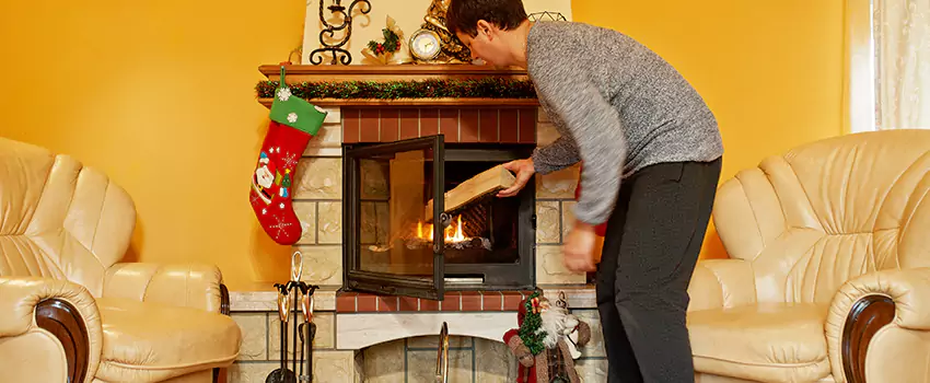Rusted Metal Fireplace Restoration in Kingston, New York